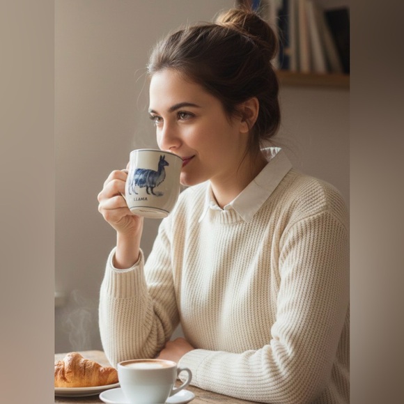 Molly Hatch Other - Anthropologie Molly Hatch Llama Icon Mug